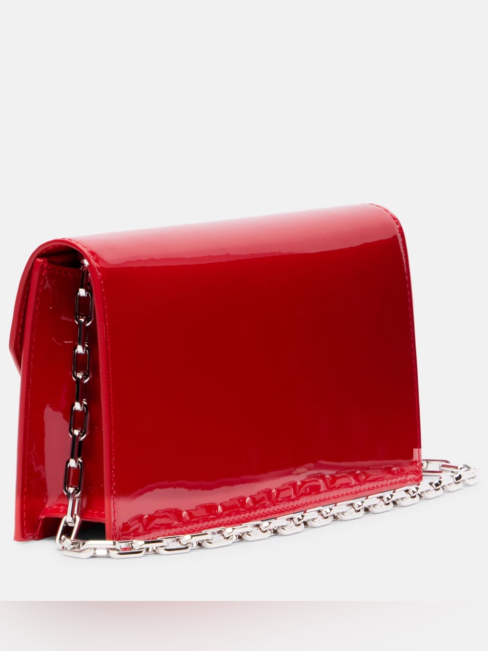 Christian Louboutin - Women's Red Loubi54 Patent Leather Clutch - Picture 3 of 3